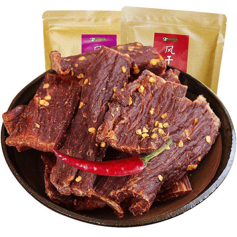 风干猪肉干猪肉脯非风干牛肉干香辣肉类零食熟食小吃特产包邮散装