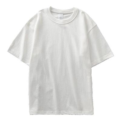 400g重磅纯棉白色厚实短袖t恤男