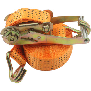 5吨加厚货车捆绑带5CM双钩紧绳锁紧器2寸拉紧器刹车绷带出口用