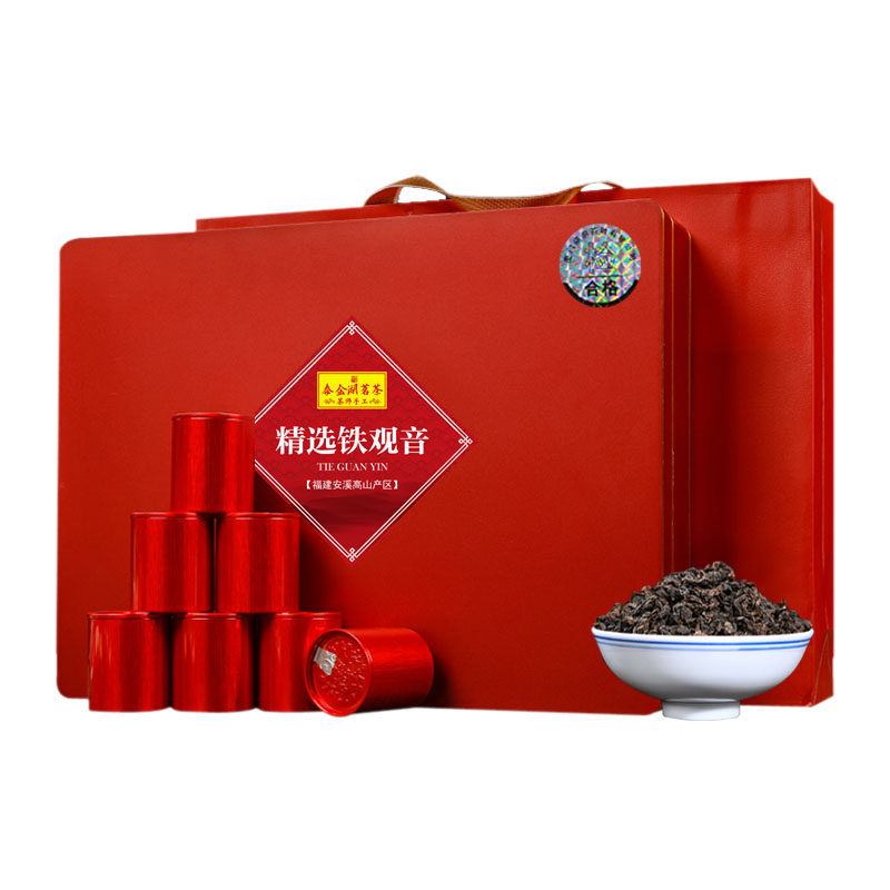 礼品茶浓香型特级铁观音木礼盒装