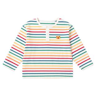 【100%棉】嘟嘟家男童纯棉T恤春季儿童长袖上衣女童春装小童装潮