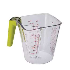 英国Joseph双槽透明带刻度量勺 塑料多种刻度计量杯烘焙调料量匙