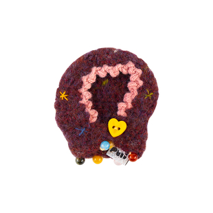 puui噗又原创编织系列手机支架秋冬可爱创意女毛线磁吸手机壳支架