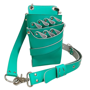 真皮剪刀包发型师腰包专用斜挎腰胯两用美发工具包剪发包个性创意