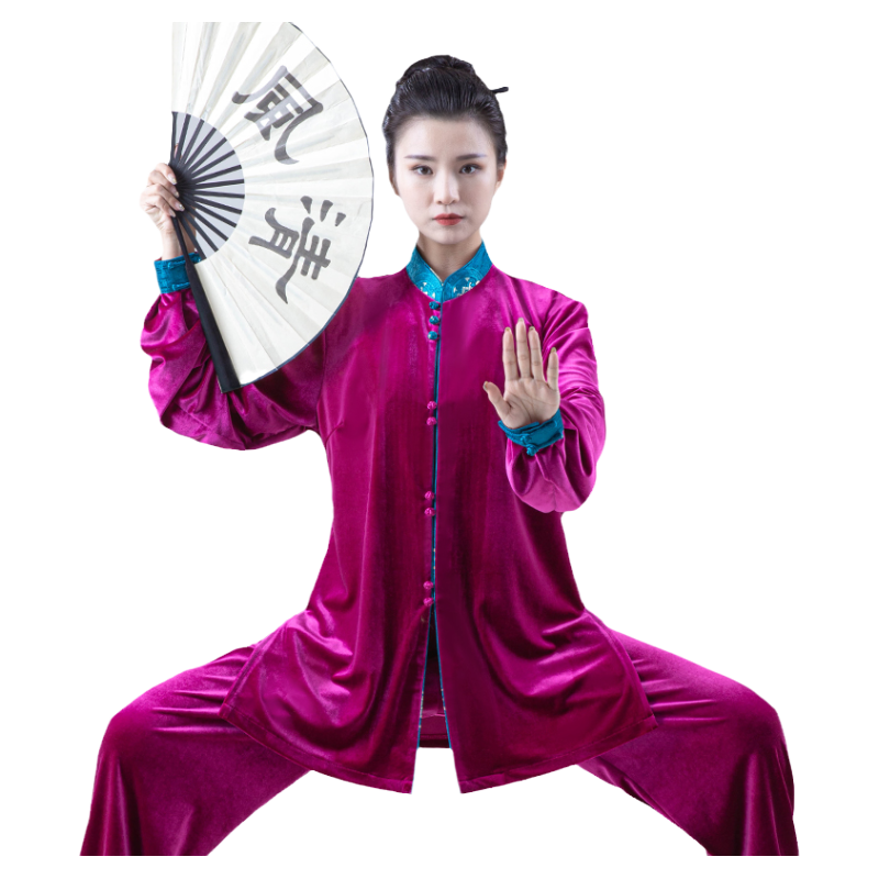 南韩绒太极服2025年新款女秋冬季加厚冬天服装春秋太极拳练功服男