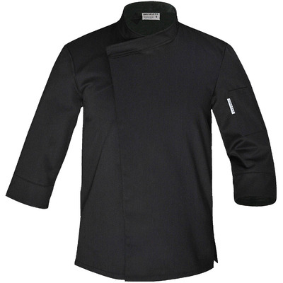 秋冬厨师工作服暗扣七分袖有大码