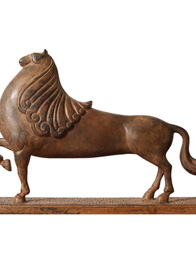 美丽华伦铜复古风客厅装饰品马