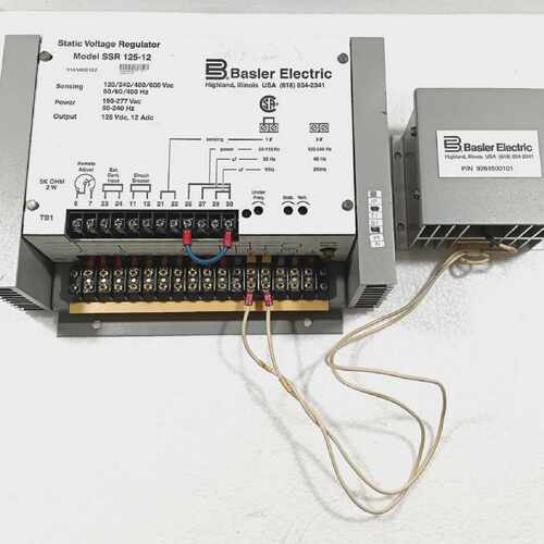 BASLER ELECTRIC SSR 125-12 VOLTAGE REGULATOR 9185900102 WITH