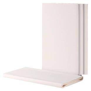 得力半生半熟宣纸100张书法专用纸作品纸国画毛边纸初学者书法练习纸生宣纸熟宣纸练毛笔字四尺对开练字