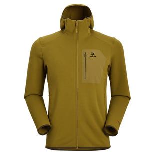 KAILAS凯乐石连帽抓绒外套男秋冬款吸湿排汗弹力户外登山徒步攀冰