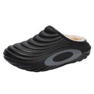 棉拖鞋男冬季加绒保暖居家室内棉鞋青少年外穿防水防滑大码45拖鞋