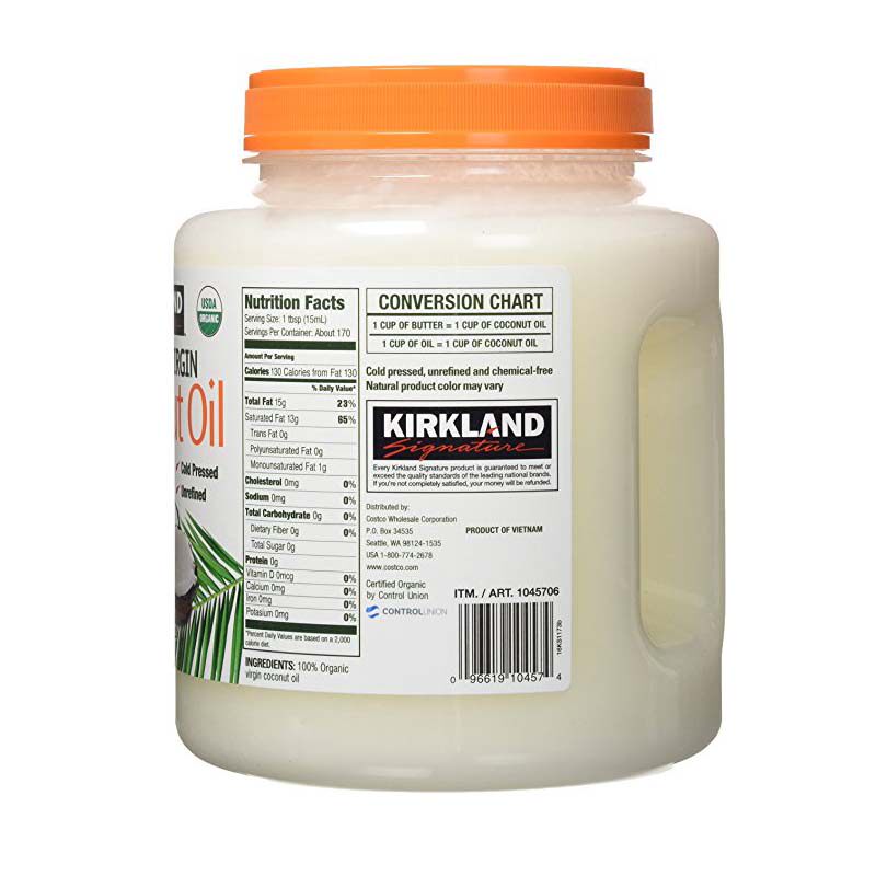 kirkland柯克兰冷榨初榨椰子油
