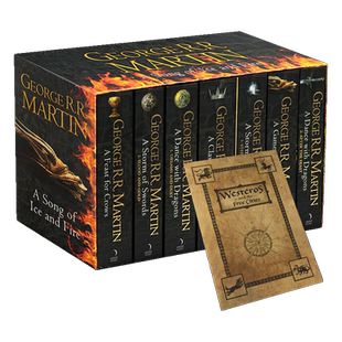 赠地图冰与火之歌英文原版小说全套 7本权力的游戏英文版全集A Song of Ice and Fire game of thrones进口英语书籍搭哈利波特