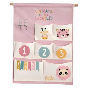 卧室挂袋多功能防水收纳袋可爱学生宿舍门后置物袋墙上挂式大容量