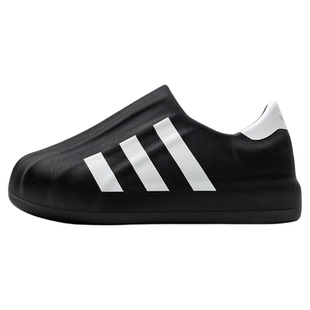 阿迪达斯官方旗舰店贝壳头男鞋女鞋新款黑色穆勒鞋厨师鞋运动鞋