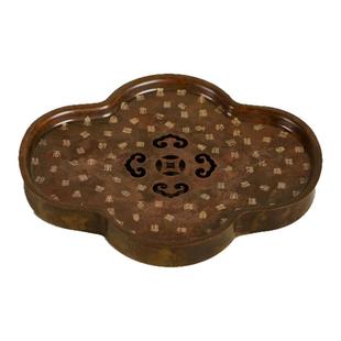 归鸿 手工复古铜壶承干泡茶台茶壶托盘储水小茶盘可蓄水茶道配件