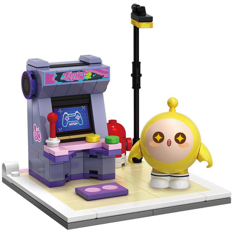 蛋仔派对玩具打卡蛋仔岛场景积木益智DIY拼装周边场景正版玩具