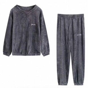 【冬季加绒】仙女暖暖套装家居服睡衣冬季外穿珊瑚绒保暖宽松大码