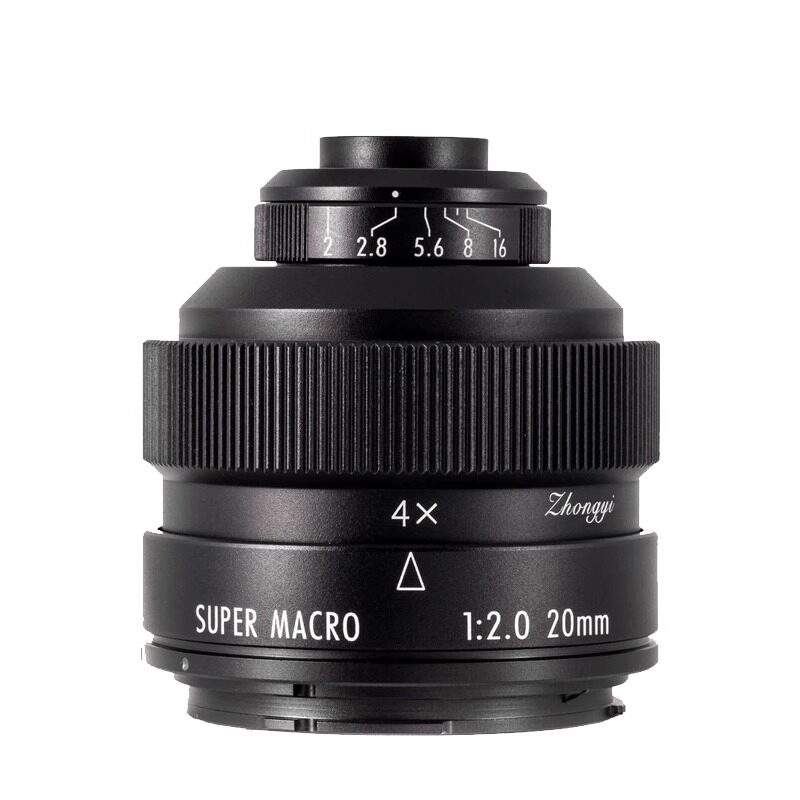 中一光学20mm f2 4.5倍微距全画幅单反镜头适用佳能EF尼康F索尼E