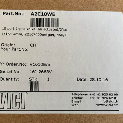 议价VICI进口10通专用阀A2C10WE   V1610B/a   16J-2668V