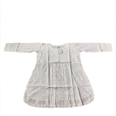 印度瑜伽大师服昆达纯棉白色上衣