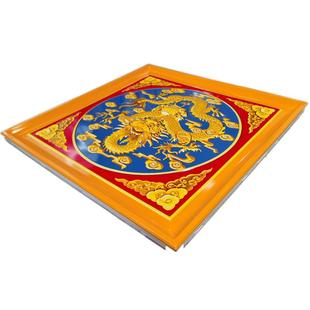 道家集成吊顶浮雕铝扣板寺庙佛殿观音神堂棚顶彩绘金色龙纹天花板