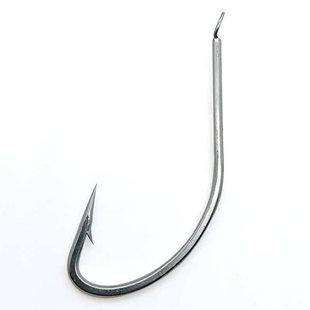 银色扁头秋田狐长柄细条鱼钩日本进口散装野钓鲫鱼黑坑钓鱼勾白狐