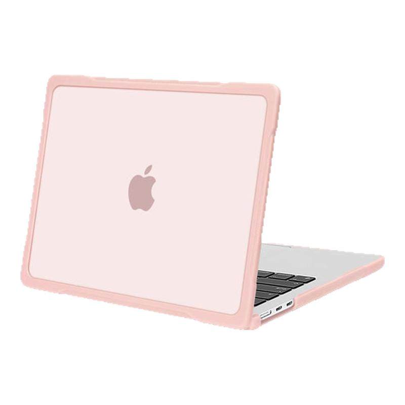 mosiso适用于2026年airm5新款macbookneo保护壳苹果pro笔记本电脑保护套硬壳粉色透防摔