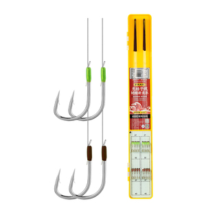 久岩无结子线鲢鳙新关东双钩成品绑好正品护线绳湖库大物青草鱼钩