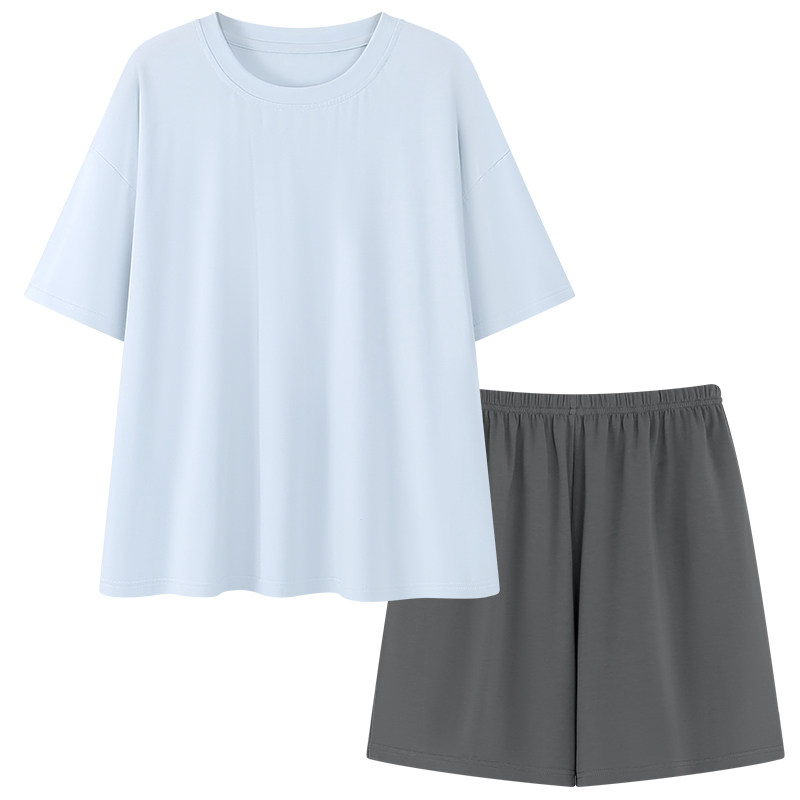 夏季女士莫代尔冰丝带胸垫家居服