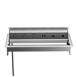 翻盖嵌入式插座桌面隐藏式插座家具办公桌台面书桌内嵌式隐形插座