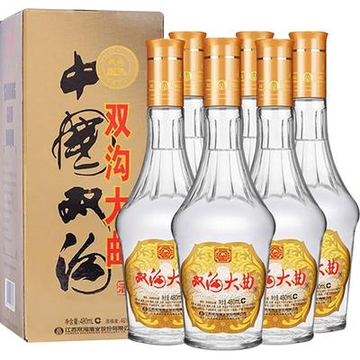 双沟大曲名玻白酒480ml×6瓶