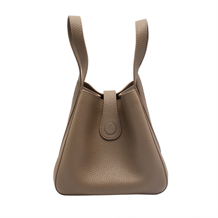 unifine菜篮子包女包通勤手提包大容量单肩斜挎包真皮牛皮水桶包