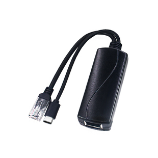 Type-C口千兆POE分离器国标48V转5V电源供电模块监控网线转安卓头