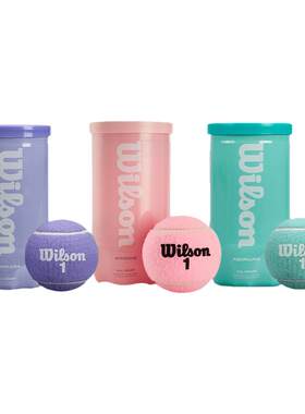 wilson威尔胜网球粉色法网美网澳网费德勒黑罐专业比赛训练用球筒