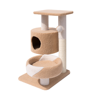 墨菡爬猫架小型猫窝猫跳台剑麻猫爬架带窝猫咪用品猫咪跳板猫爬架