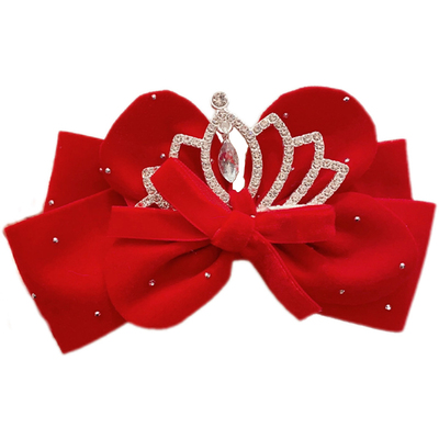 女童中国风发卡蝴蝶结后压发夹