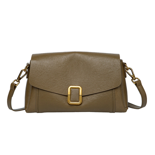 真皮斜挎包包女士2026新款植鞣软皮小方包高级感单肩腋下包秋冬季