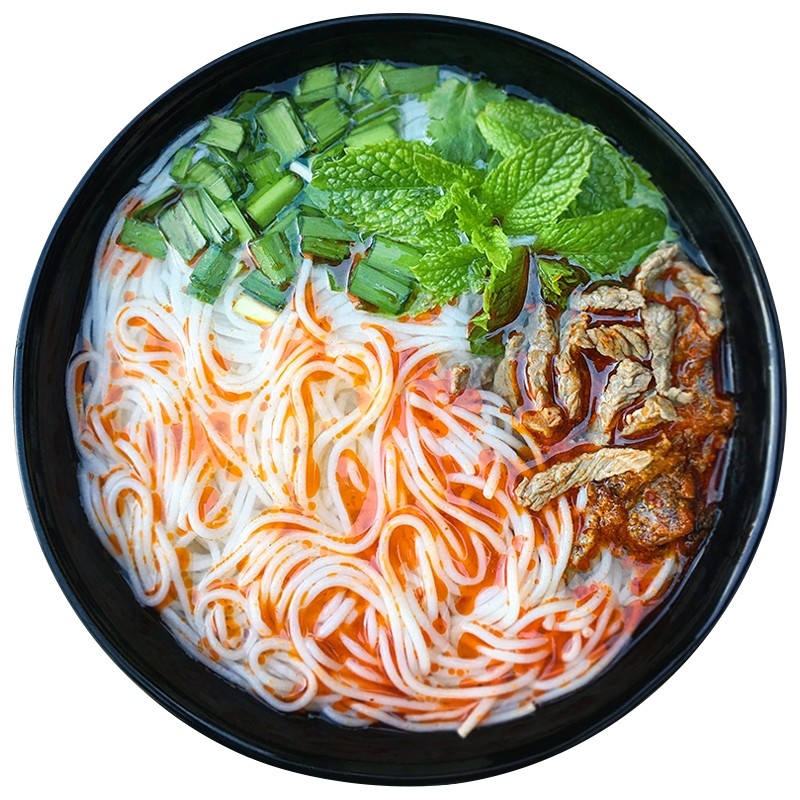 云南蒙自过桥米线建水手工干燕窝形状散袋装草窝型全干细米线包邮