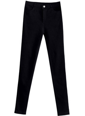 显瘦黑色九分小脚打底裤女