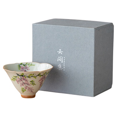 釉下彩纯手绘紫藤花主人