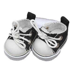 17cm拉布布娃衣盲盒搪胶公仔套装着替挂件一二代labubu休闲帆布鞋