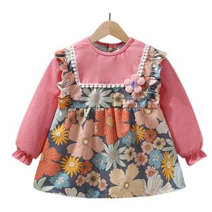 宝宝罩衣防水防脏儿童秋冬季女宝反穿衣围兜吃饭外穿婴儿围裙饭兜