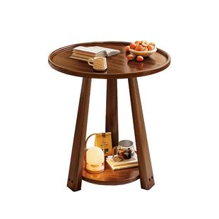 全实木沙发边几小茶几小户型客厅家用卧室床头置物简约阳台小茶桌