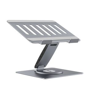 笔记本支架带扩展坞多口Type-CHUB拓展坞USB3.0传输千兆网口HDMI高清4K投屏PD100W360度旋转折叠铝合金材质