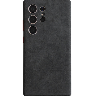 YMW丨Alcantara适用S24 Ultra手机壳欧缔兰翻毛皮磁吸高级皮套