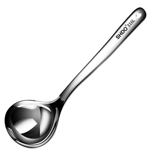 膳大皇316不锈钢大汤勺漏勺火锅勺加厚大号盛汤勺一体成型稀饭勺