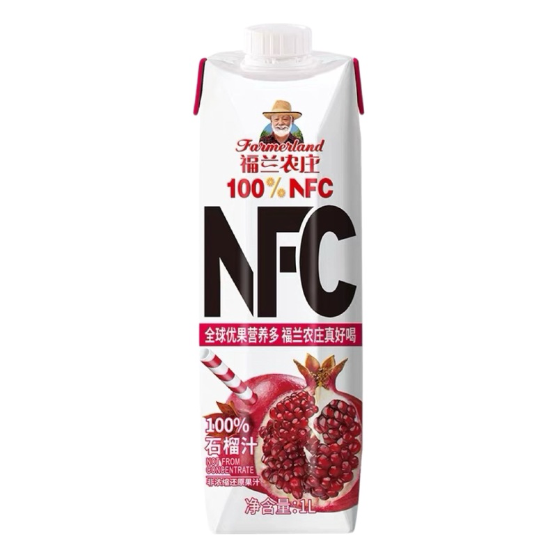 福兰农庄100%NFC果汁1L*4礼盒装