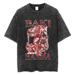 Hanma Baki The Grappler Gym Anime Tshirt Men_yythkg