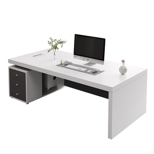 老板办公桌轻奢高级感现代简约桌椅组合领导主管电脑桌办公室桌子